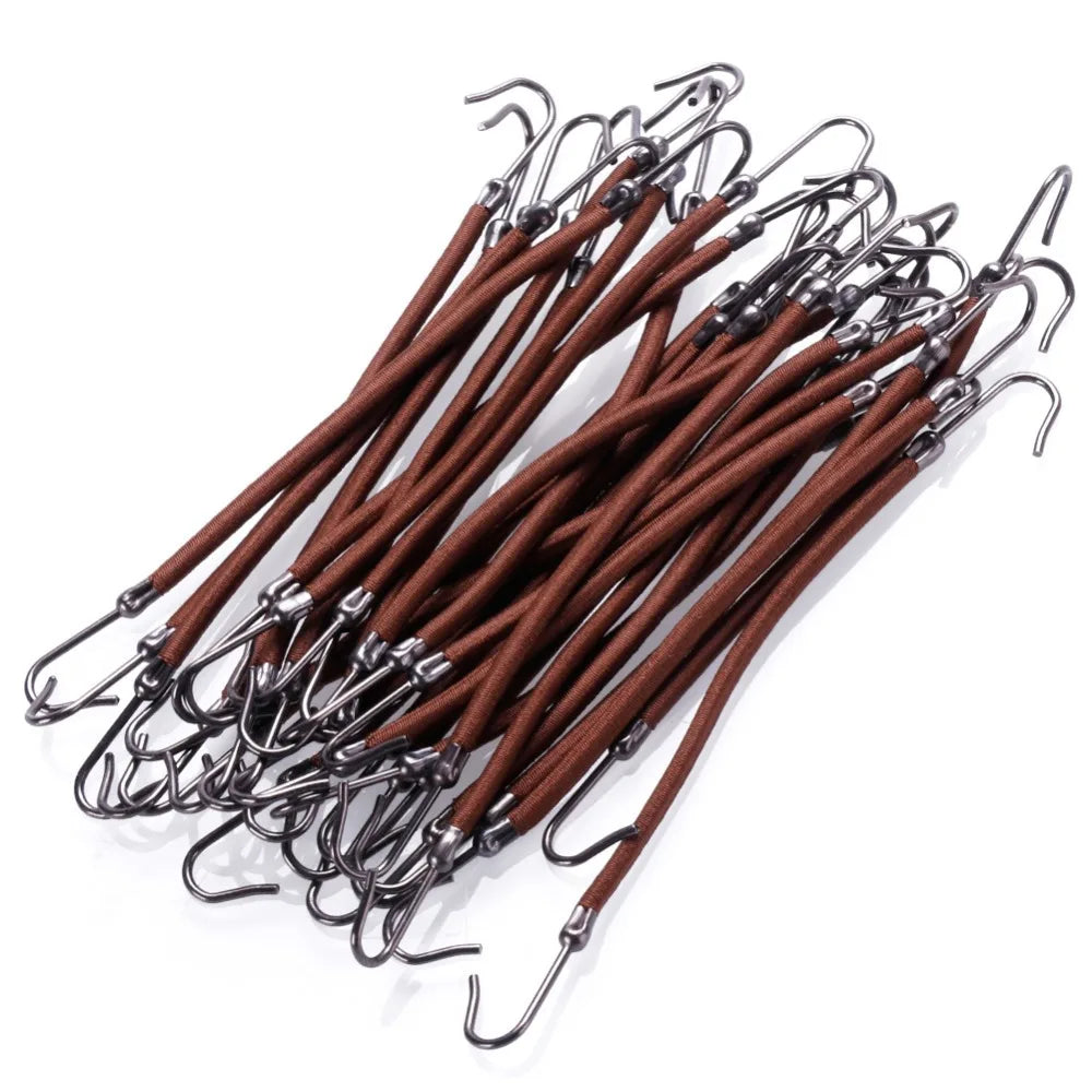 Women's Elastic Hair Bands Gum with Hook Ponytail Holder Bungee Hair Thick/Curly Hair Styling Tools 15/18/24/30 PCS