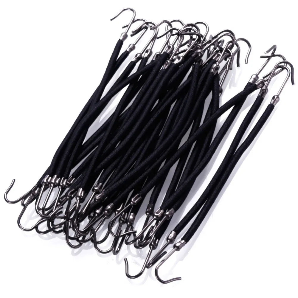 Women's Elastic Hair Bands Gum with Hook Ponytail Holder Bungee Hair Thick/Curly Hair Styling Tools 15/18/24/30 PCS