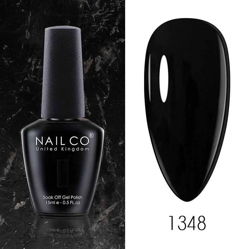 NAILCO 15ML Top Gel Nail Polish Nails Semi-permanent UV Varnish Glitter High Quality Glass Bottle Nail Art Polish For Manicure