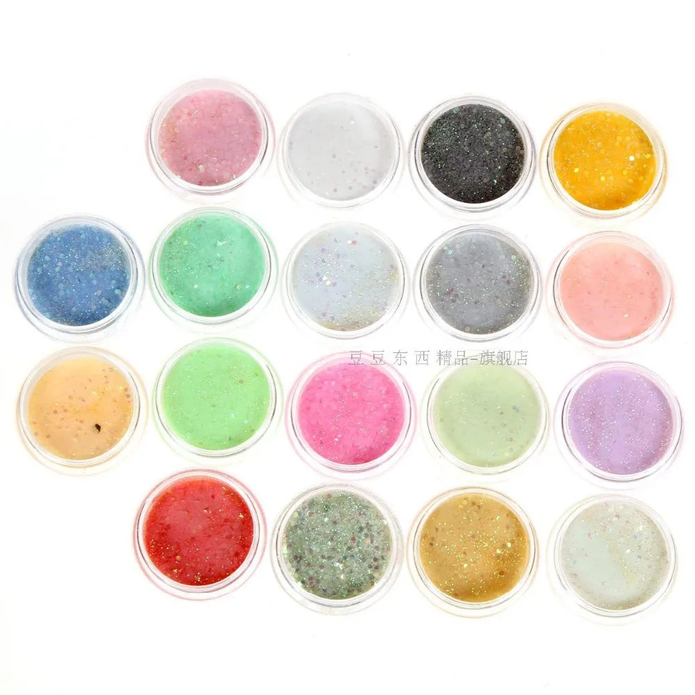 Nails Acrylic Powder Glitter Dust 12 Colors/PCS Nail Art Decoration Tools