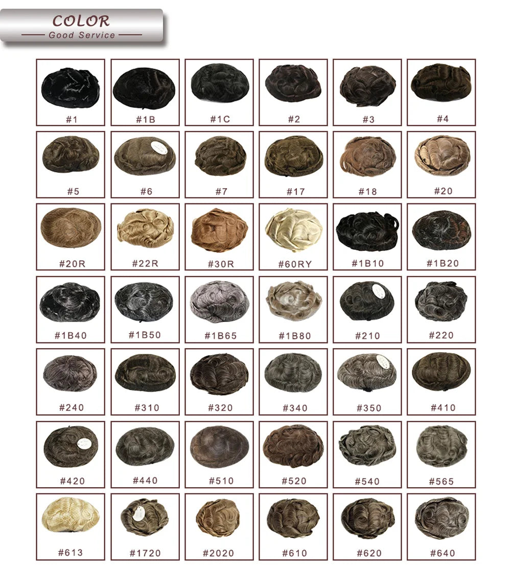 1B20 1B50 Grey Black Hair Breathable Q6 Human Hair Toupee for Men Natural Hairline Bleach Knots Swiss Lace Capillary Prosthesis