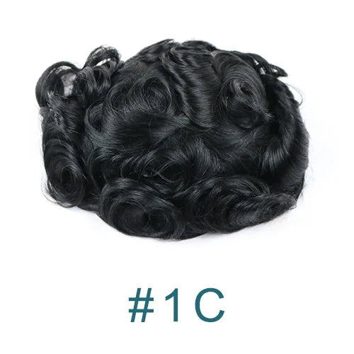 1B20 1B50 Grey Black Hair Breathable Q6 Human Hair Toupee for Men Natural Hairline Bleach Knots Swiss Lace Capillary Prosthesis