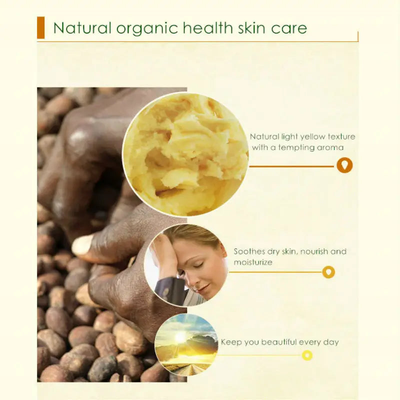100g Dimollaure Natural Organic Unrefined Shea Butter Oil Raw Nourishing Skin Care Body Moisturizing Cosmetics Base Oil