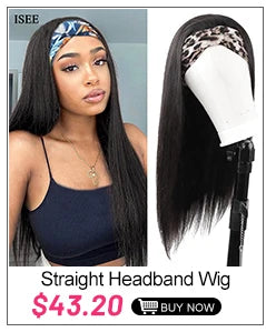 Headband Wig Human Hair ISEE HAIR Kinky Curly Human Hair Wigs For Women Brazilian Short Bob Wigs Glueless Full Machine Made Wig
