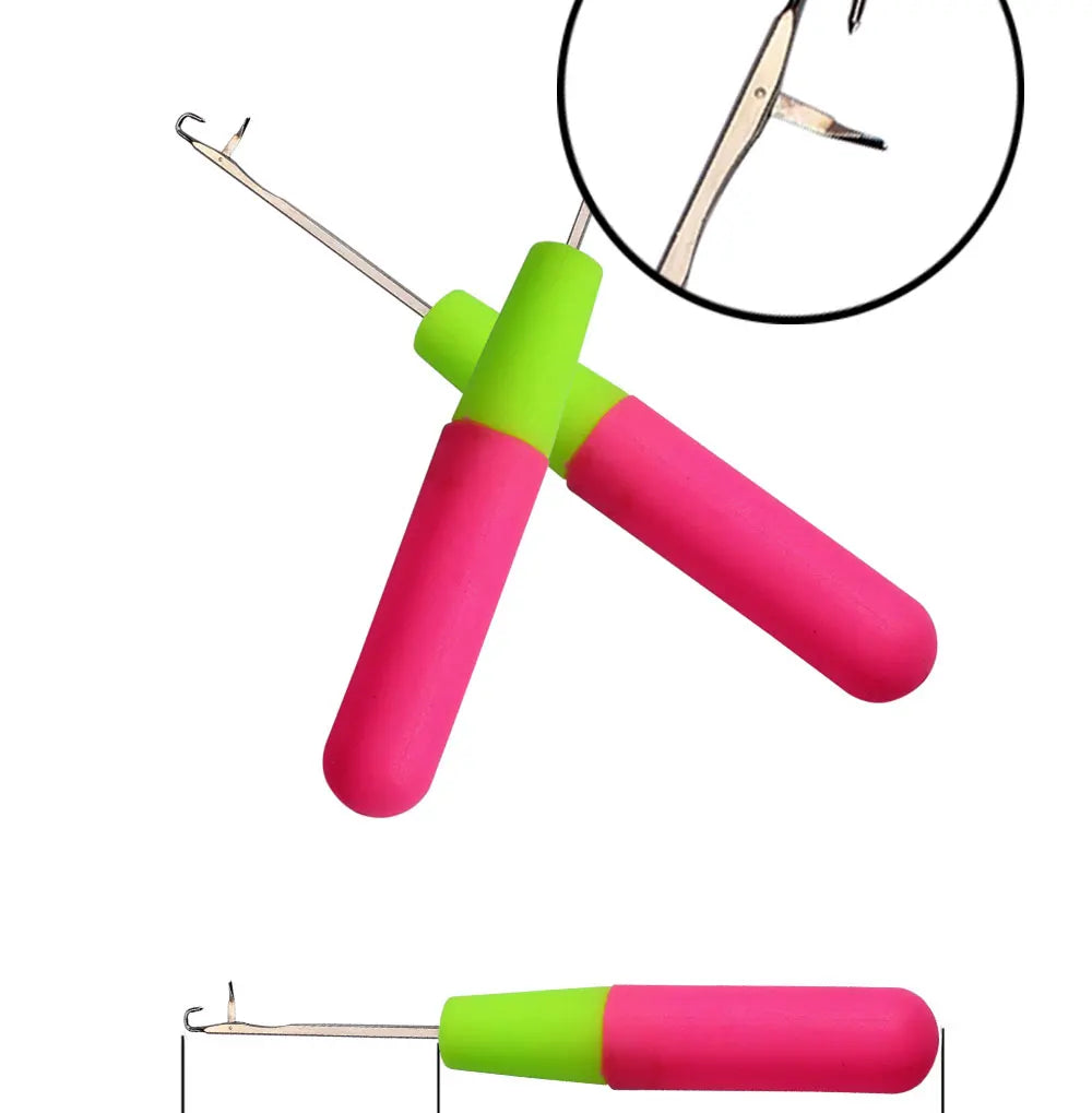Plastic Latch Crochet Hook Needle for Jumbo Braiding Dreadlock Hair Weaving Extension Tool Knitt Making
