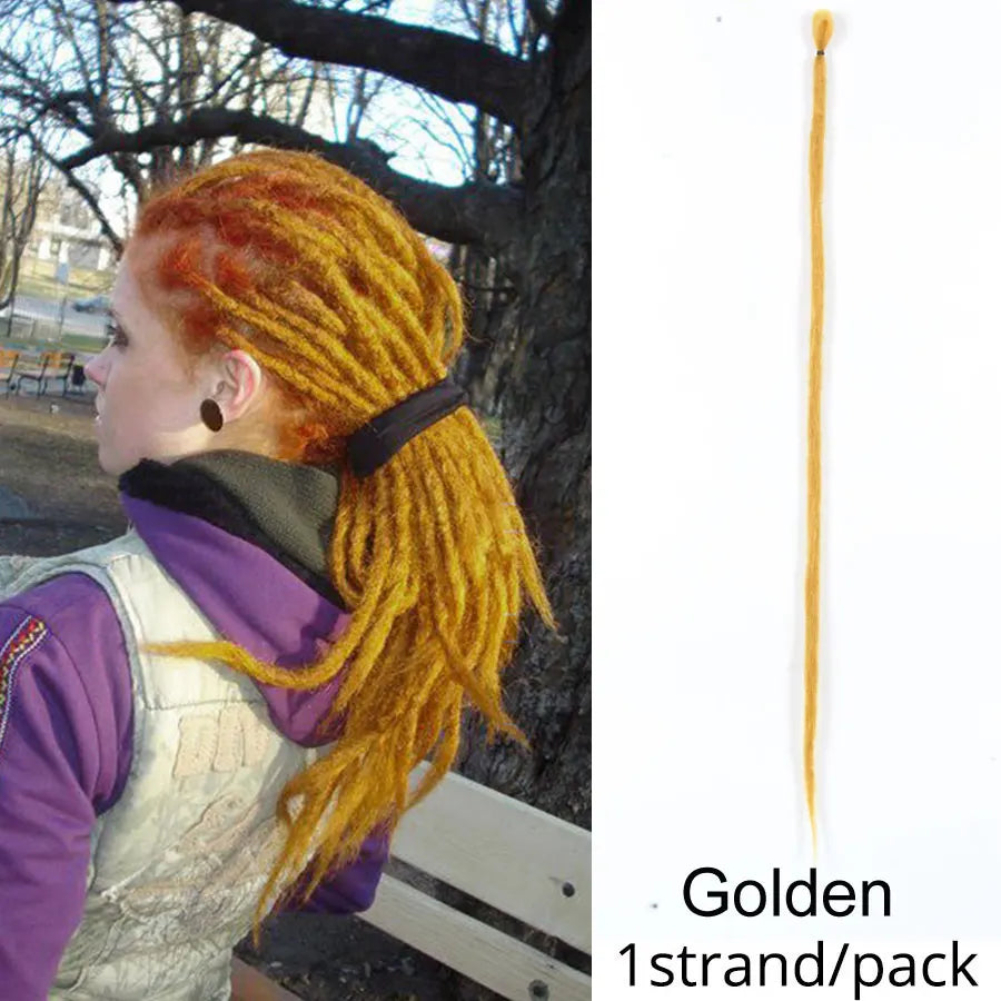 Handmade lock Extensions 20 Inch - 5/10pcs Ombre Synthetic Locs