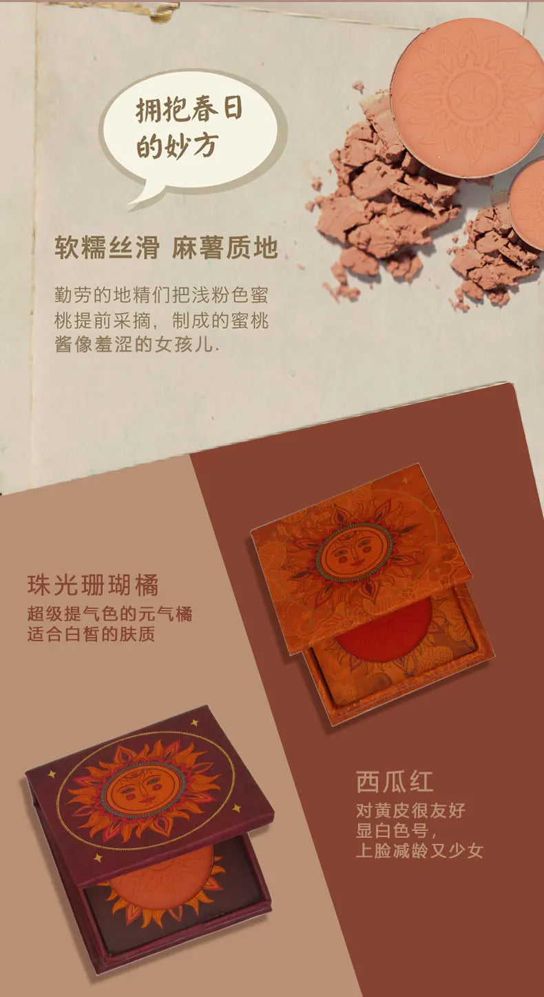 2019 New Makeup Brand Bronzer Blush Palette Face Makeup Baked Cheek Color Blusher Professional paleta de blush