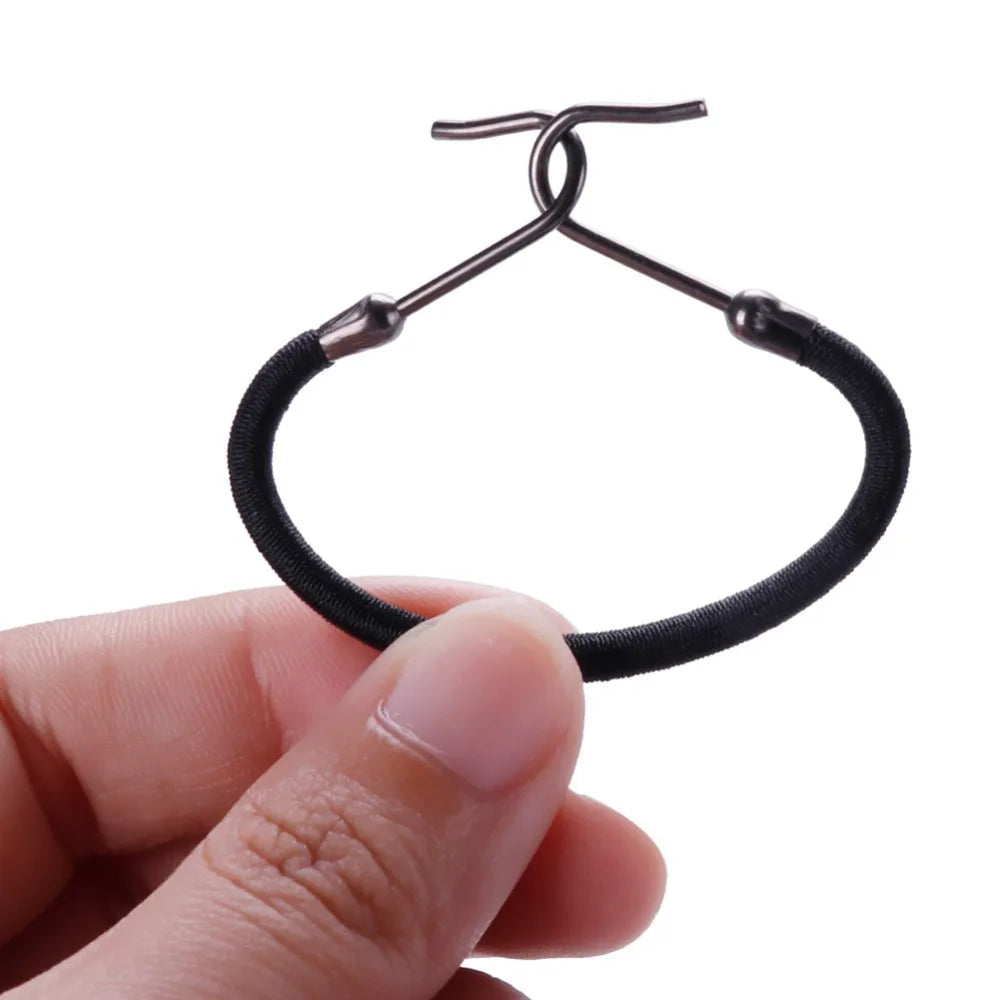 Women's Elastic Hair Bands Gum with Hook Ponytail Holder Bungee Hair Thick/Curly Hair Styling Tools 15/18/24/30 PCS
