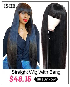 Headband Wig Human Hair ISEE HAIR Kinky Curly Human Hair Wigs For Women Brazilian Short Bob Wigs Glueless Full Machine Made Wig