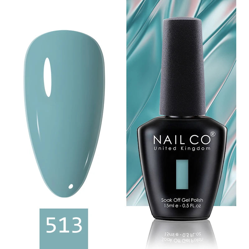 NAILCO 15ML Top Gel Nail Polish Nails Semi-permanent UV Varnish Glitter High Quality Glass Bottle Nail Art Polish For Manicure