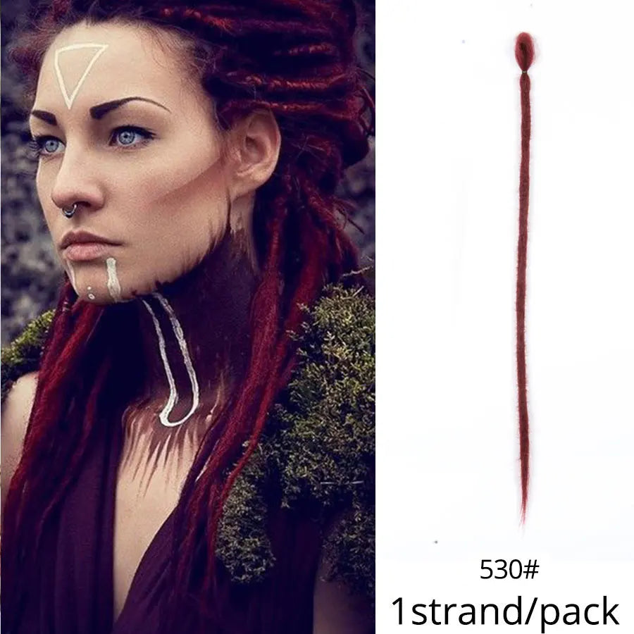 Handmade lock Extensions 20 Inch - 5/10pcs Ombre Synthetic Locs