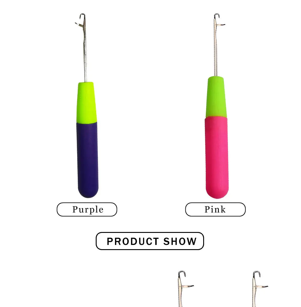 Plastic Latch Crochet Hook Needle for Jumbo Braiding Dreadlock Hair Weaving Extension Tool Knitt Making
