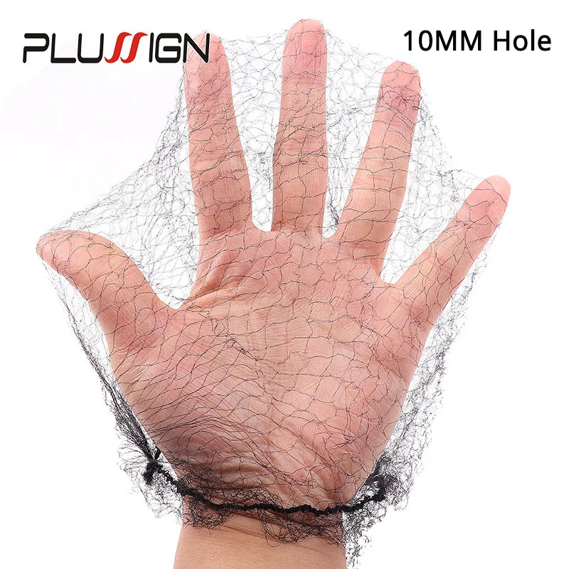Plussign 20pcs Invisible Hairnet - Long Size 24-46 Inch Mesh Wig Caps