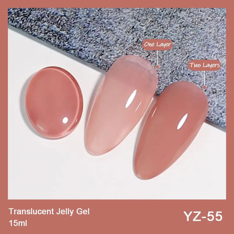 NAILCO 15ML Top Gel Nail Polish Nails Semi-permanent UV Varnish Glitter High Quality Glass Bottle Nail Art Polish For Manicure