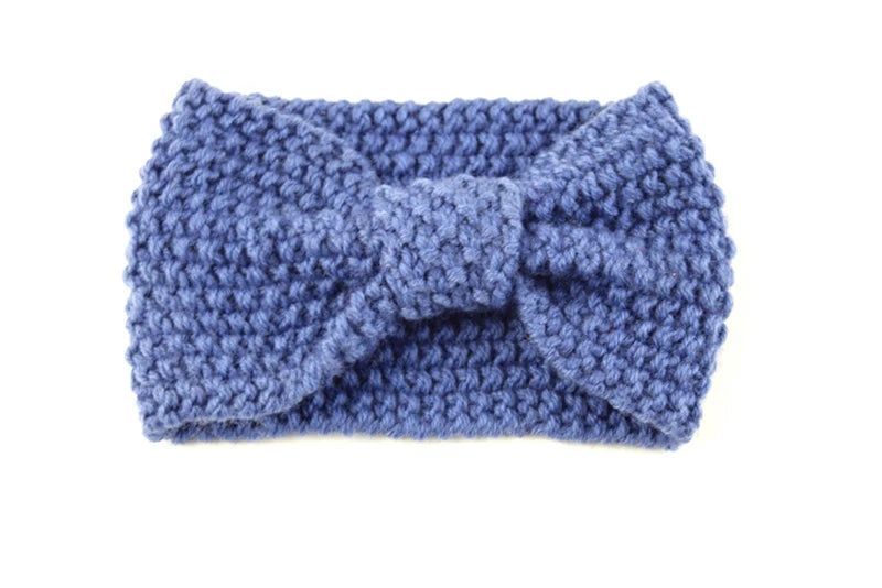 Donarsei Winter Knitted Headband - Elastic Bowknot Turban for Women