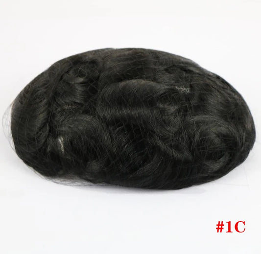 Hot Sale Toupee Wigs Human Hair For Men 0.12-0.14mm Skin Hair Prosthesis Man 6" Men's Capillary Prosthesis Soft Mens Hair System