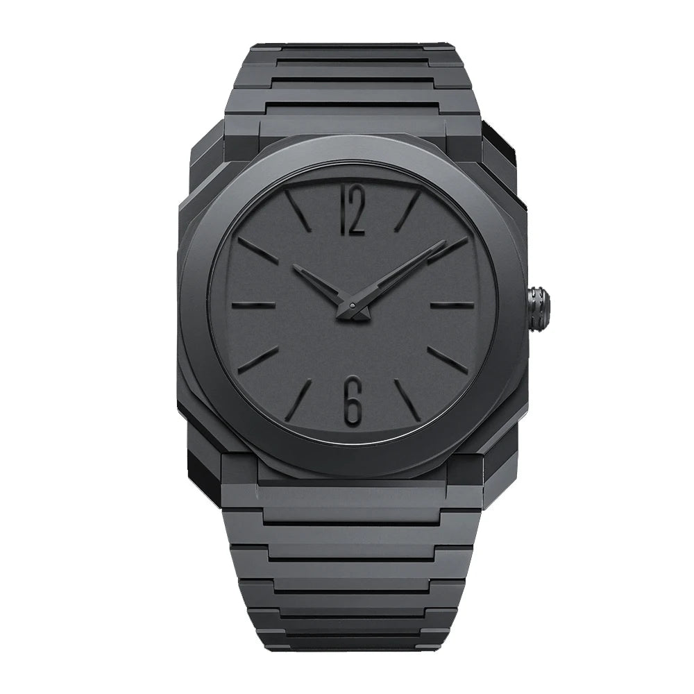 New Trend Ultra-thin Plastic Men's Quartz Watch Large Dial Men's Business Watch Waterproof High-quality Brand Watch