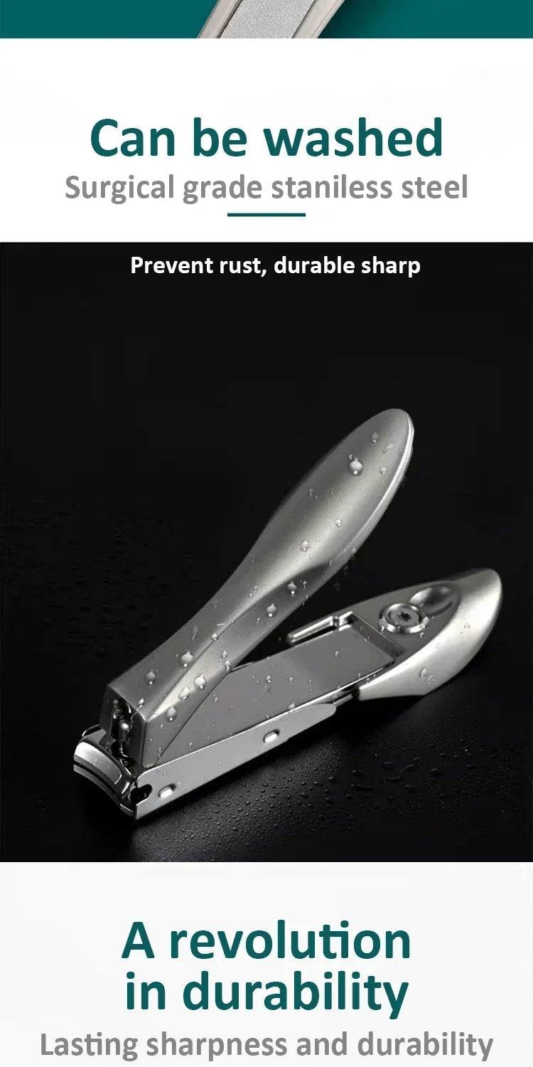 Nail Clippers Stainless Steel Anti Splash Fingernail Cutter Manicure Tools Bionics Design Nail Trimmer Pedicure Scissor