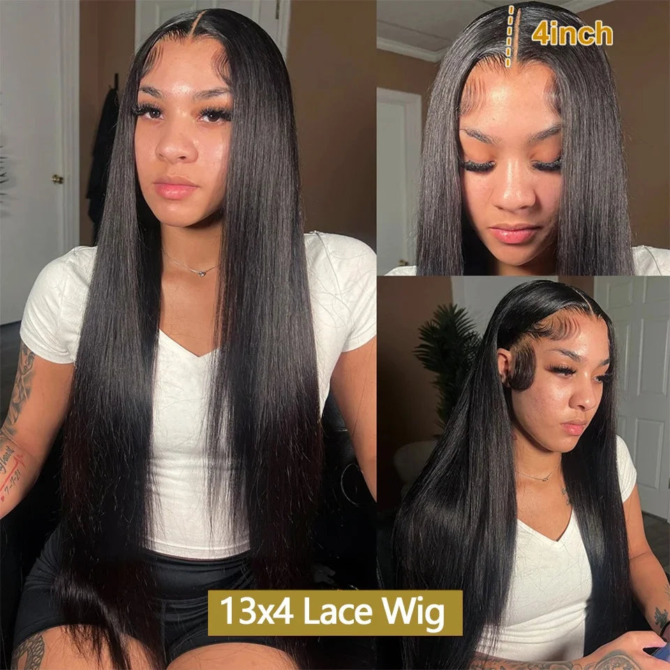Human Hair Wigs Pre Plucked With Baby Hair 13x4 13x6 Hd Lace Frontal Wig Straight Lace Front Human Hair Wigs For Women