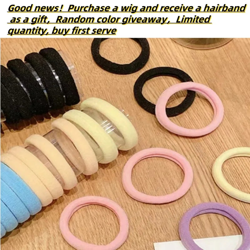 Short Synthetic Wig for Women Mixed Brown And Blonde Hair with Bangs Easy Care Non-Damaging Hairpiece