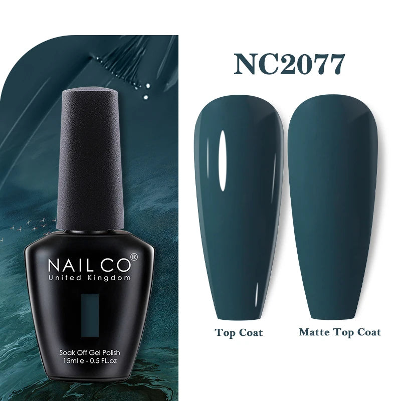 NAILCO 15ML Top coat Base coat Gel nail polish nails art Semi Permanent Lacquer Varnish Hybrid nail supplies for professionals