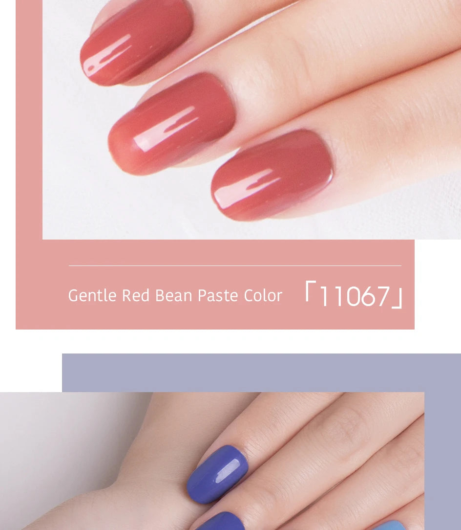 NAILCO Red Colors Series 15ML Nail Gel Polish Nail Supplies Semi Permanent For Nail  Art Manicure Soak Off LED UV Hybrid Varnish