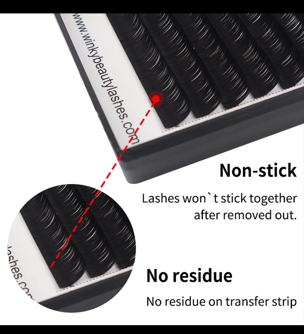 1 pc 0.03-0.20mm C/CC/D/DD Curl Eyelash Extension Thin and Soft Material Volume Lash Individual Eyelashes Premium Fake Lashes