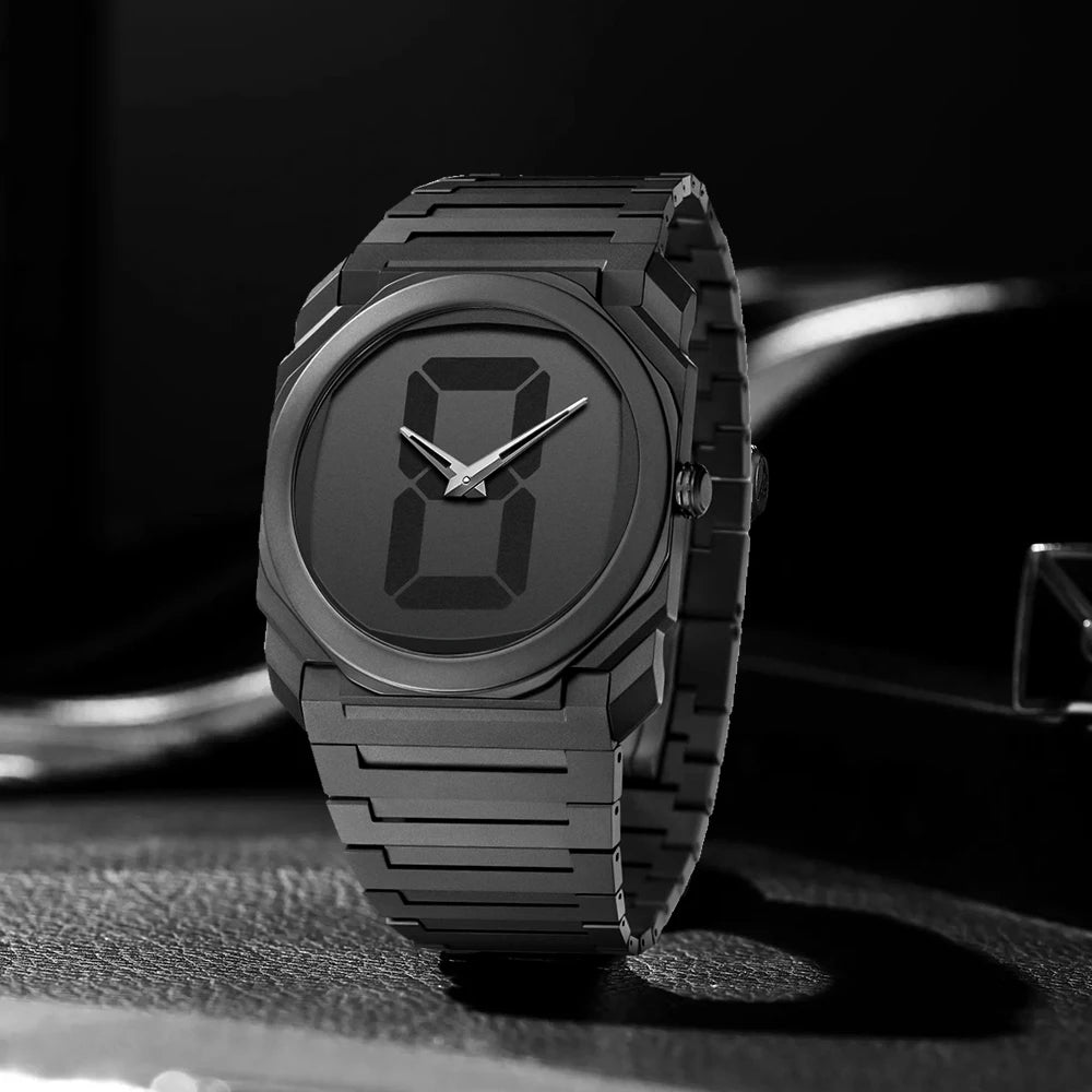 New Trend Ultra-thin Plastic Men's Quartz Watch Large Dial Men's Business Watch Waterproof High-quality Brand Watch