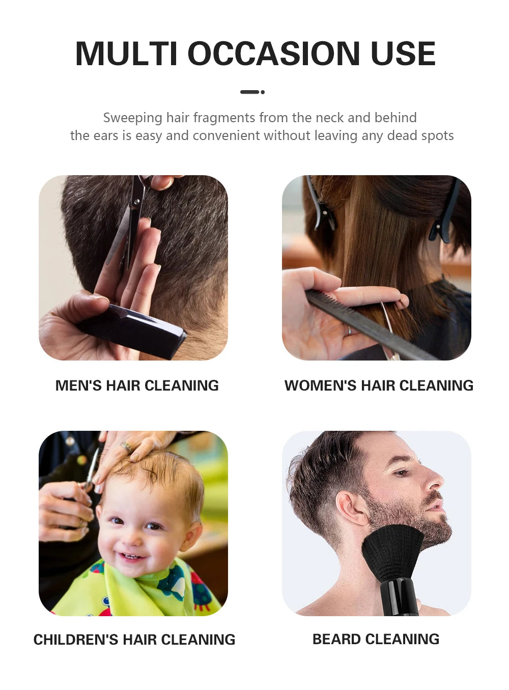 Hairdressing Soft Brush Salon Special Cleaning Haircut Tool Barber Home Hairbrush Makeup Sweeping Hair Brush Barbershop Tool