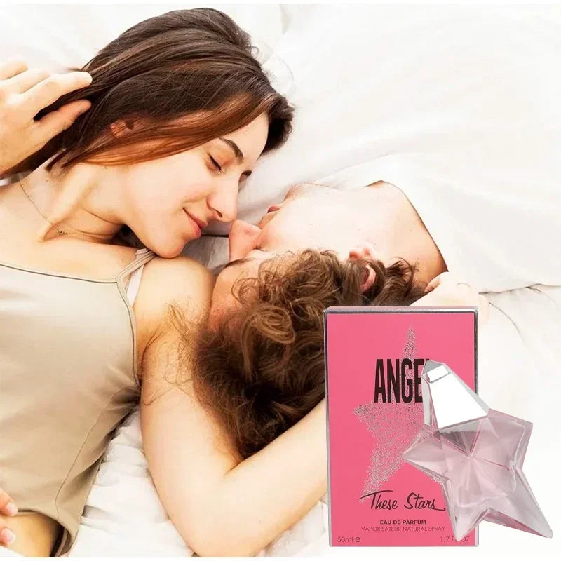 50ML Angel Eau De Parfum Refillable Spray Standing Star New Pheromone Elegant Charm Fresh Natural Vitality Perfume Spray