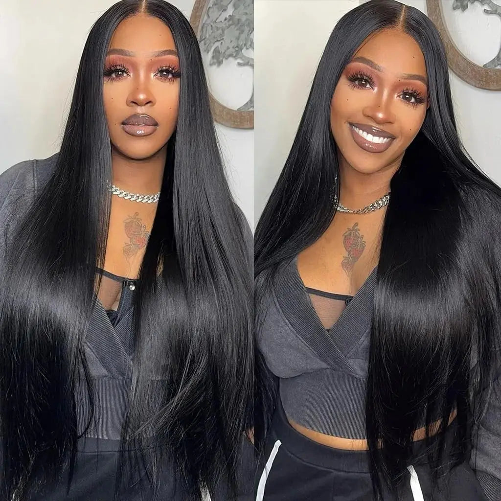 26inch Long Straight Human Hair Wigs 100% Brazilian Remy Hair for Women 4x4 13x4 13x6 Lace Frontal Human Hair Wigs Glueless Wigs