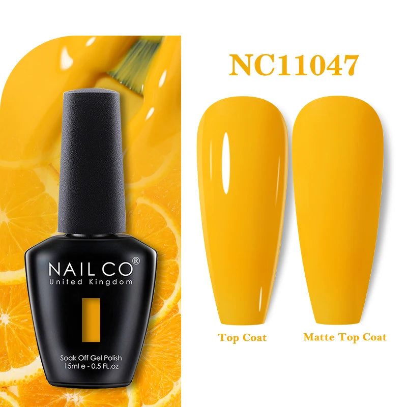 NAILCO 283Colors Gel Nail Polish Top Base Vernis Semi Permanent UV Gel Varnish Nails Art Varnish Hybrid Manicure