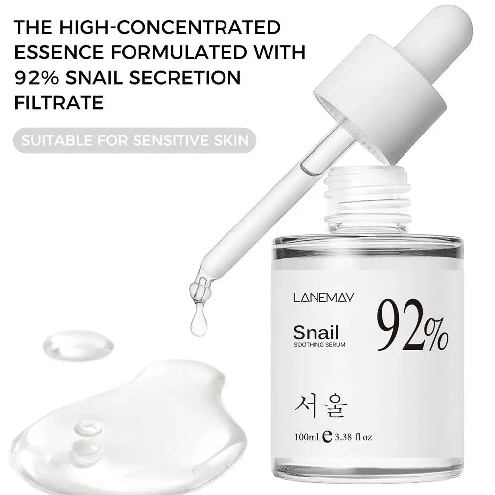 100ml 92% Snail Essence Soothing Face Serum Facial All in One Facial Serum Hydrating and Moisturizing Skin Care 5 sold