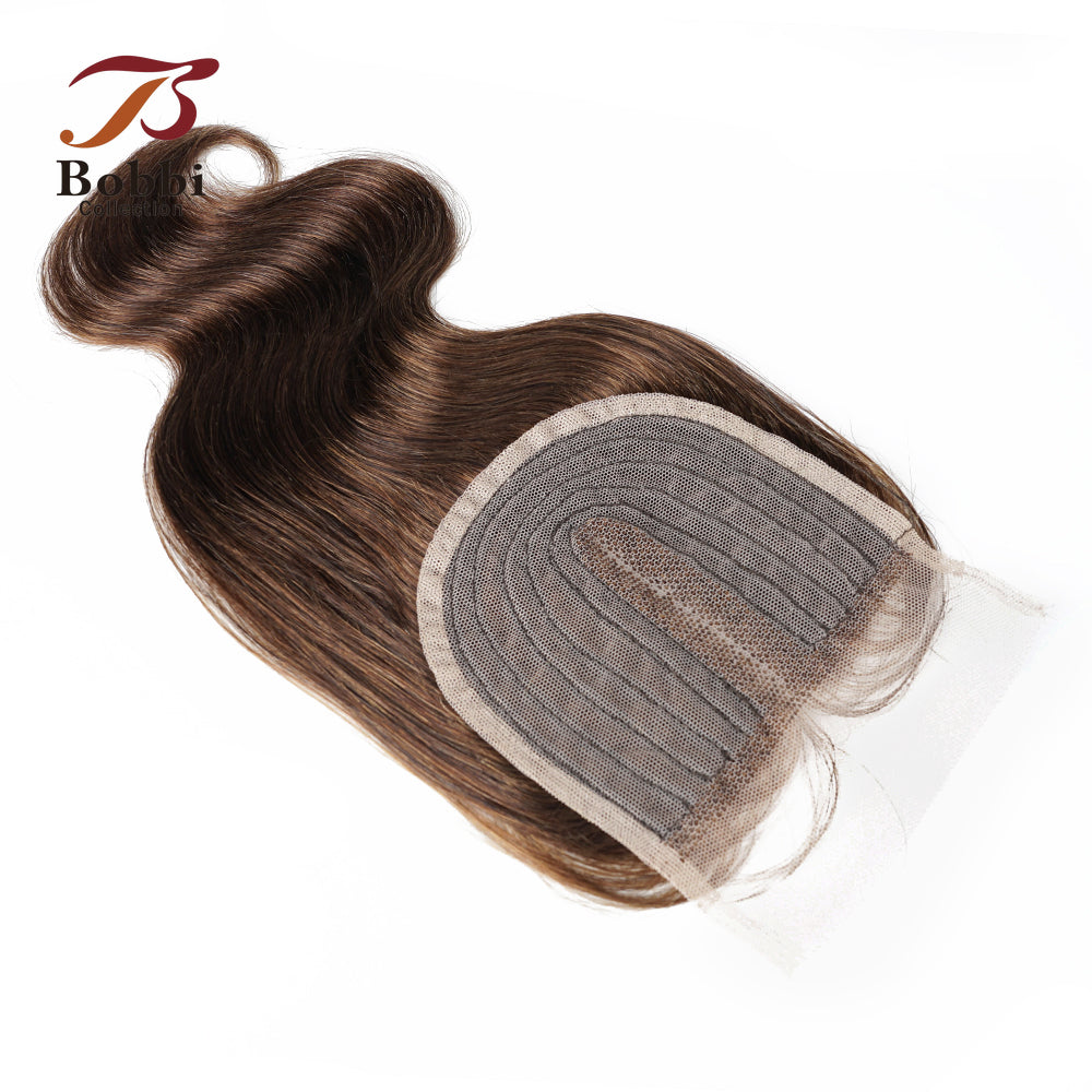 Body Wave 4x1 T Lace Closure Middle Part Transparent Lace Black Brown Honey Blonde Indian Remy Human Hair Bobbi Collection