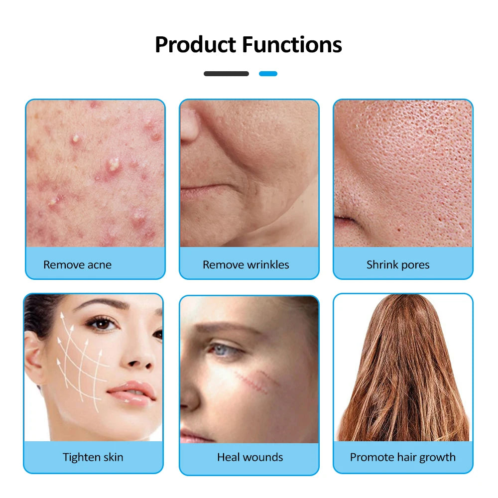 Portable High Frequency Facial Machine Skin Therapy for Face Acne Massage Skin Rejuvenation Tightening Wrinkle Reducing Tool