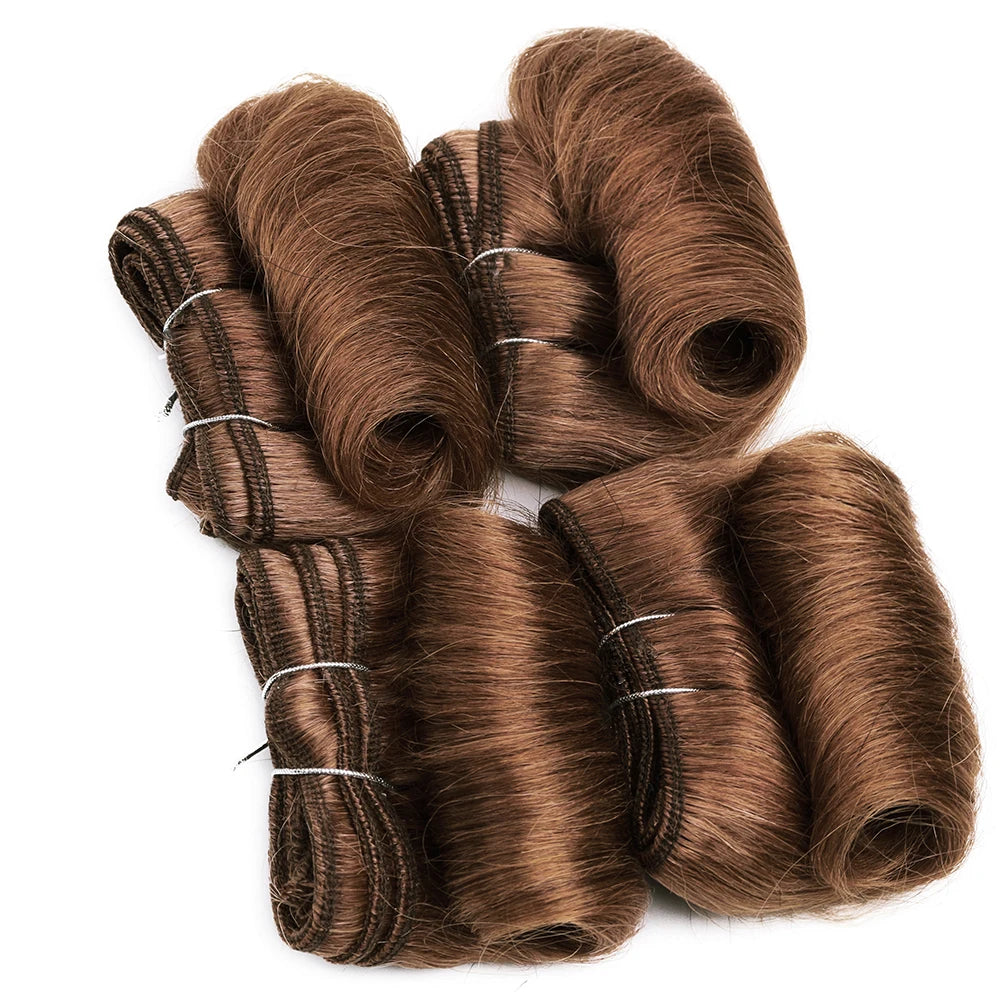 4Pcs/Lot Blonde Curly Bundles 100% Human Hair Ombre Color 1B 27 30 99J Brazilian Remy Hair Weave Bundles Human Hair Extension