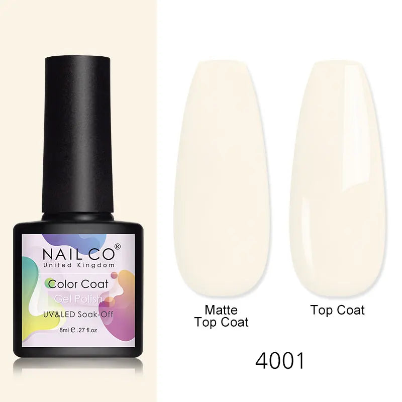 NAILCO 8ml Pink Red Colors Gel Nail Polish Nail Art Varnishes Gel Lacquer Coat LED Nails Manicure Design UV Gel Varnish Soak Off