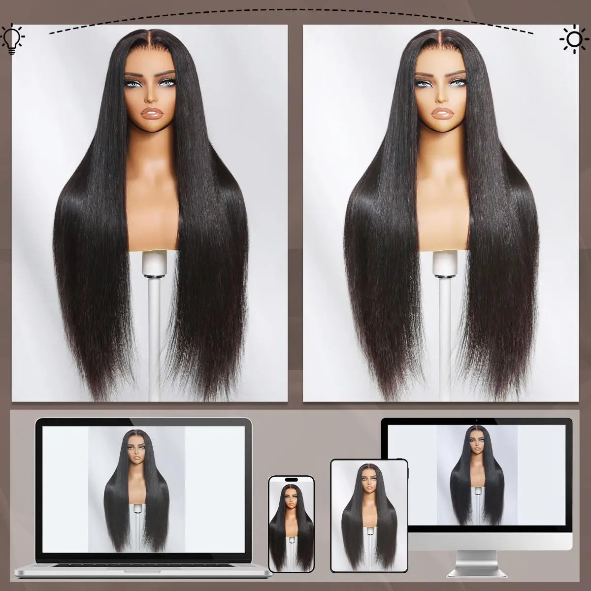 30inch Long Straight Human Hair Wigs 100% Brazilian Remy Hair for Women 4x4 13x4 13x6 Lace Frontal Human Hair Wigs Glueless Wigs
