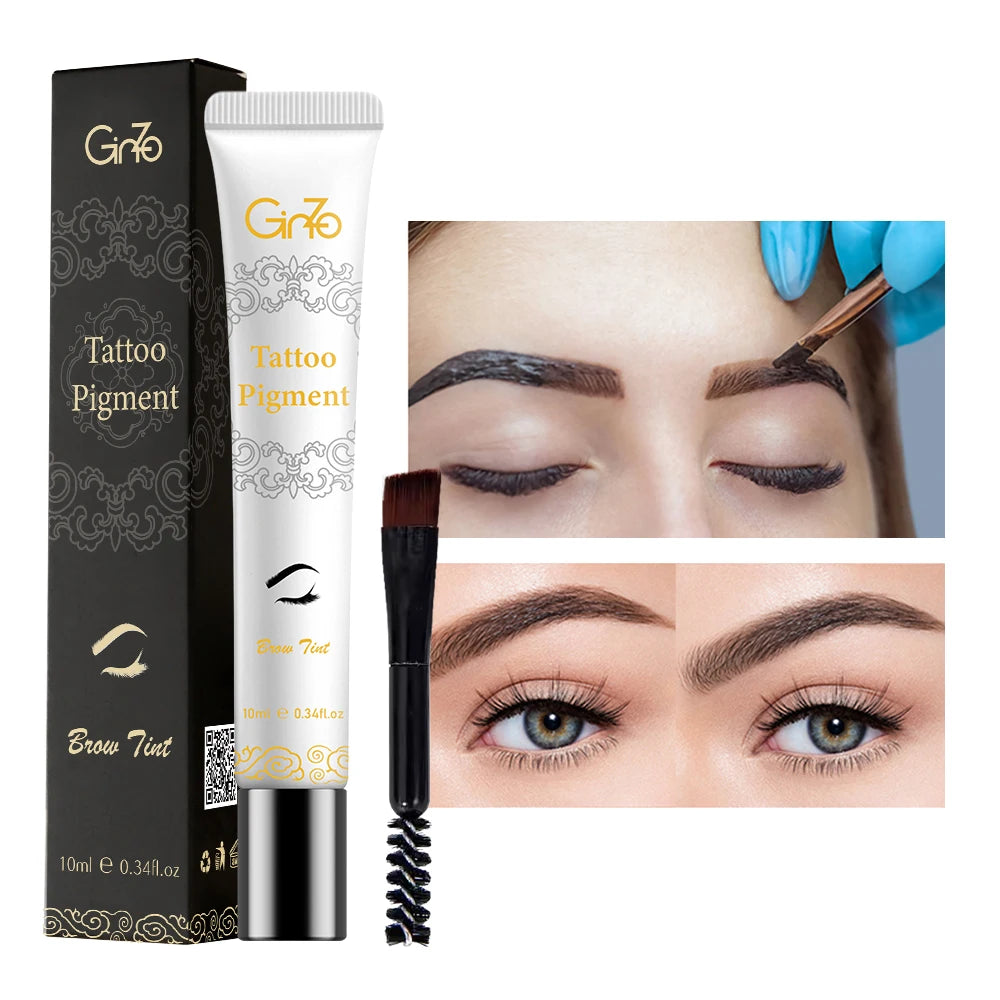 3 Days Peel-off Eyebrow Tint Waterproof Brow Tattoo Dyeing Gel Long-lasting Eyebrows Makeup Cosmetic Tool