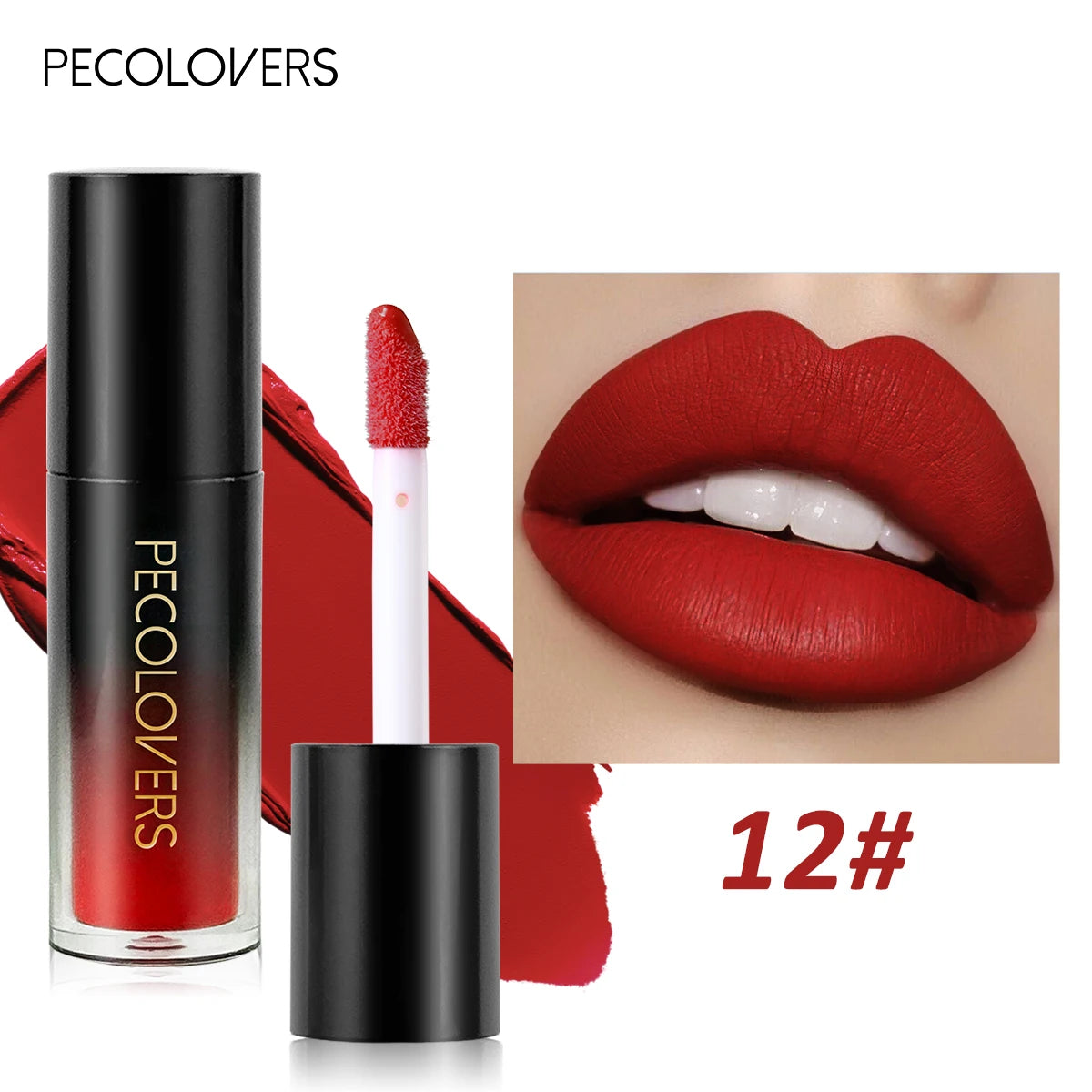 Christmas 1PC Matte Velvet Liquid Lipstick - Non-Sticky Waterproof, Ideal Gift