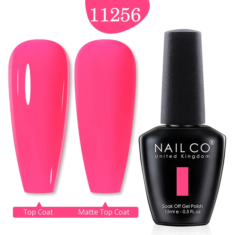 NAILCO Red Colors Series 15ML Nail Gel Polish Nail Supplies Semi Permanent For Nail  Art Manicure Soak Off LED UV Hybrid Varnish