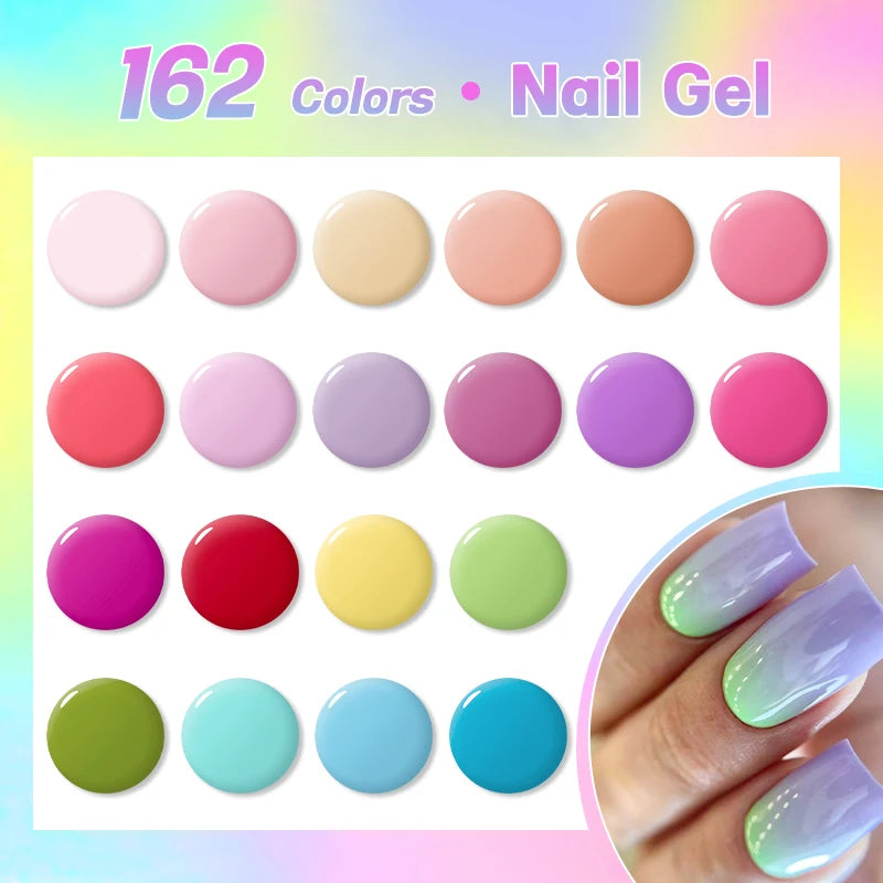6pcs Gel Nail Polish Set HEMA Free 7ml Semi Permanent Soak Off UV Gel Varnish Nail Art Decoration Christmas Nails Nail Supplies