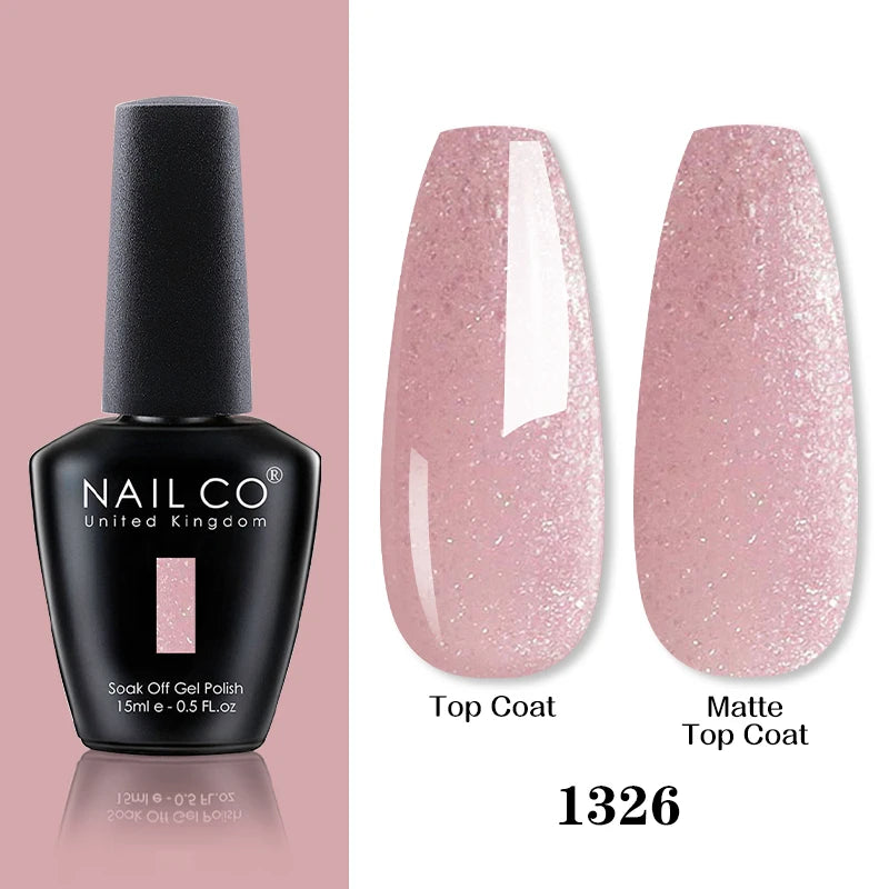 NAILCO 15ML Top coat Base coat Gel nail polish nails art Semi Permanent Lacquer Varnish Hybrid nail supplies for professionals