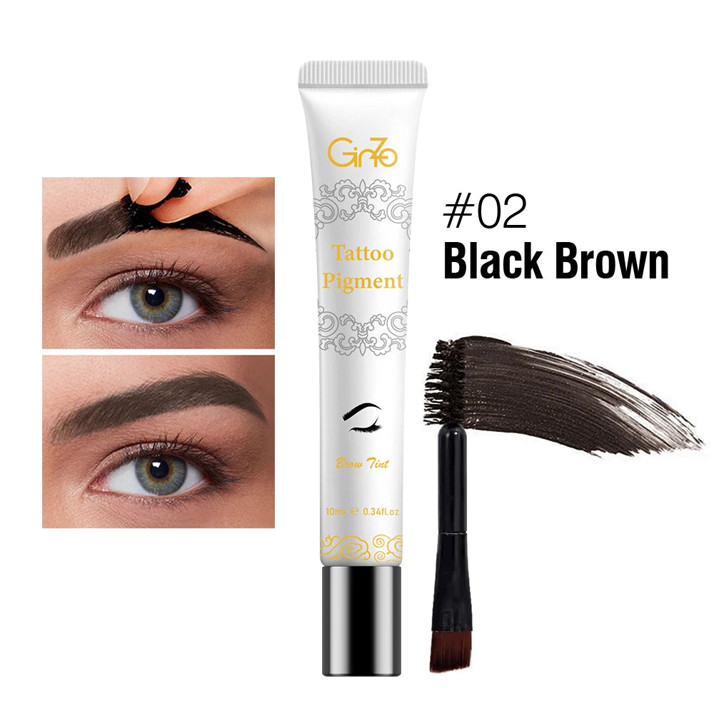 3 Days Peel-off Eyebrow Tint Waterproof Brow Tattoo Dyeing Gel Long-lasting Eyebrows Makeup Cosmetic Tool