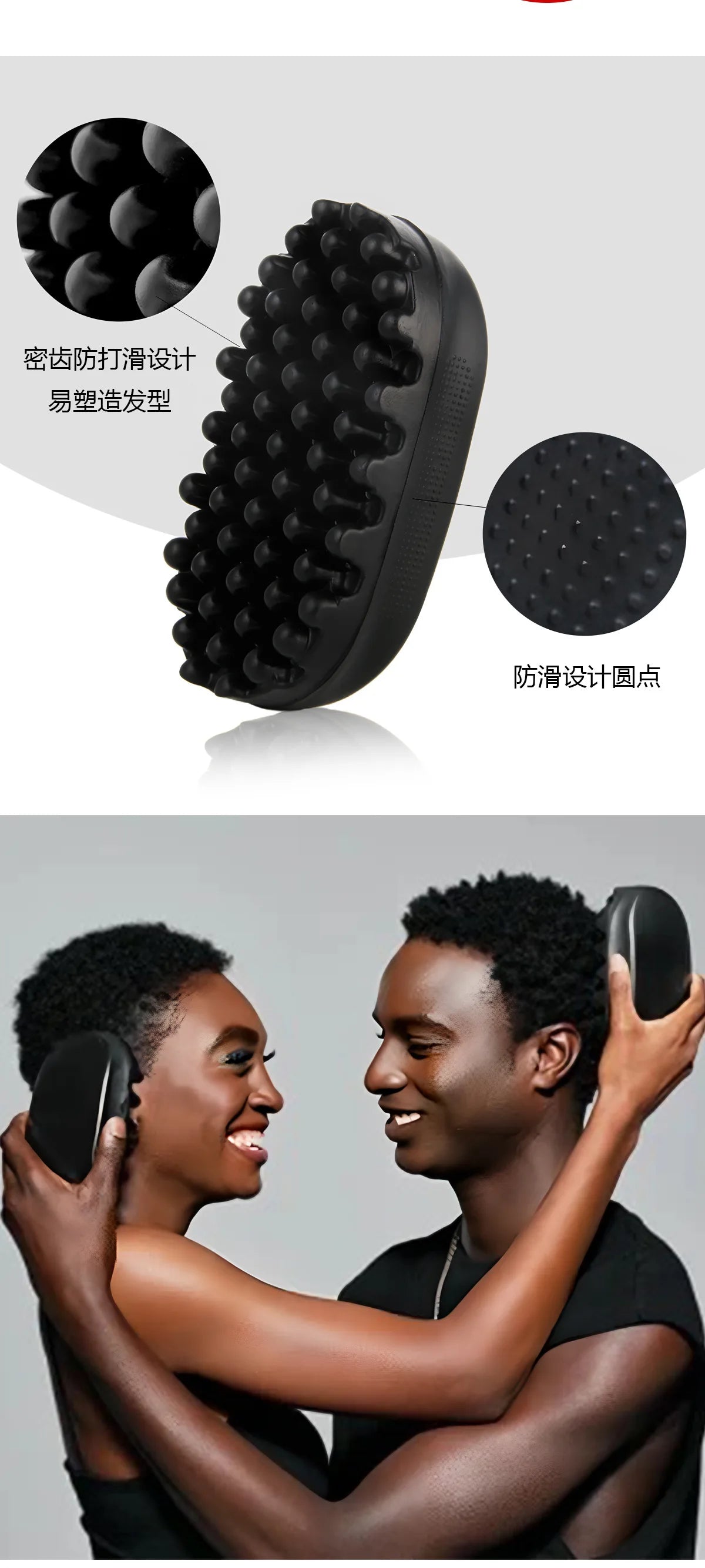 1pcs Professional Curly Hair Sponge Twist Brush Magic African Coil Wave Dreadlock Natural Hairbrush Afro Salon Hair Styling Tool