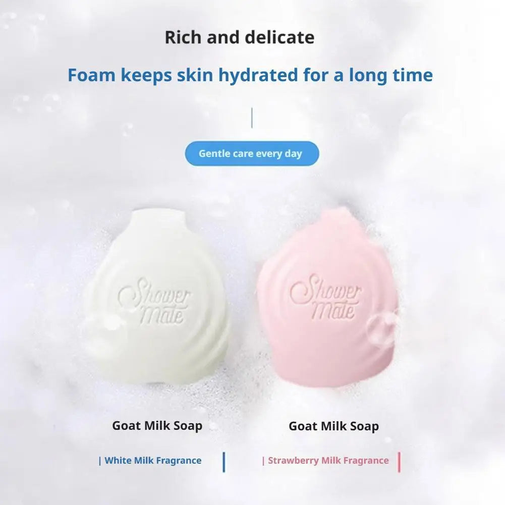 Goat Milk Soap Bar Moisturize,Smooth & Cleanse Skin,Body Wash Shower Soap Gentle Cleansing Nourishing Skin Care For Adults Kids