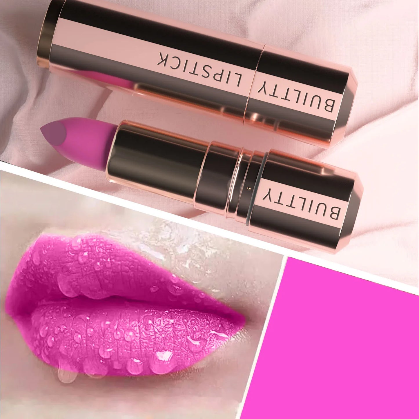 Matte Nude Lipstick Smooth Velvety Long Lasting Lip Stick Non-Stick Cup Not Fade Nude Lip Stick Makeup Gifts for Women and Girls