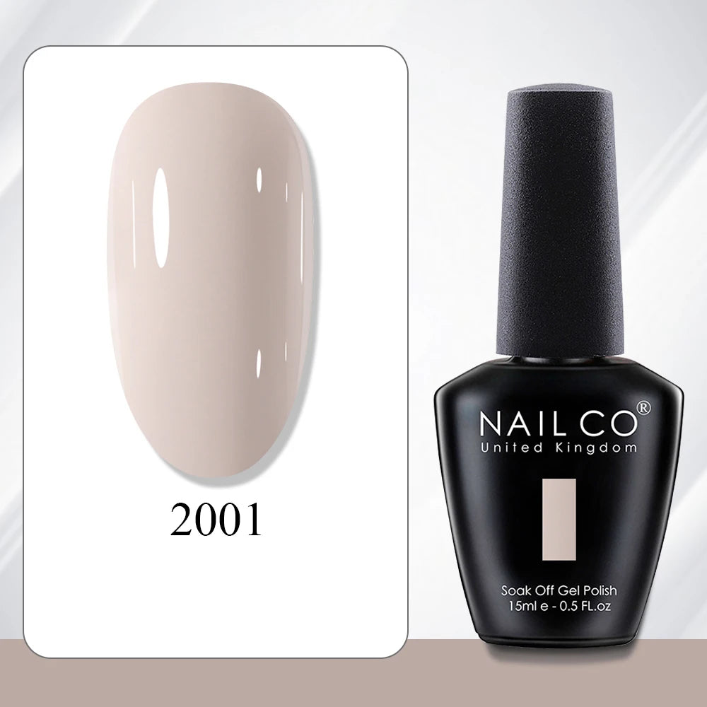NAILCO 15ml Gel Polish Hema TPO Free Nail Art Semi Permanent UV Varnish Gel Manicure Top Coat Hybrid Gel Glue Nails Supply Ongle