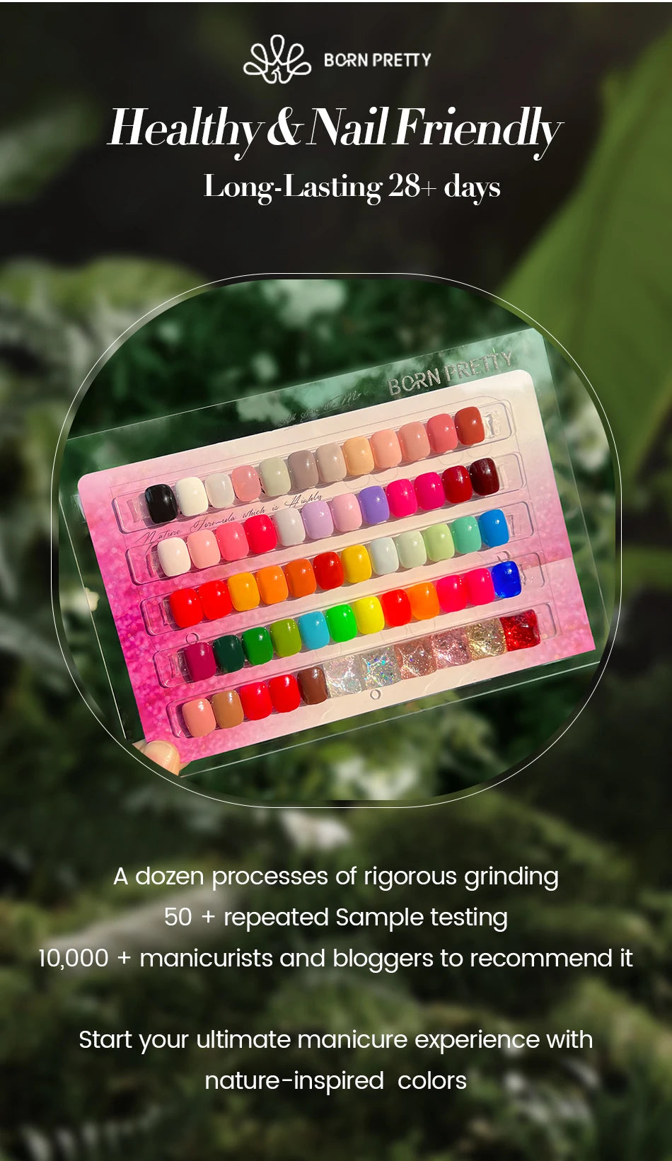 BORN PRETTY PRO 15ml Odorless Soak Off Gel Color Long Lasting Gel Polish Private Label Uv Nail Gel Polish