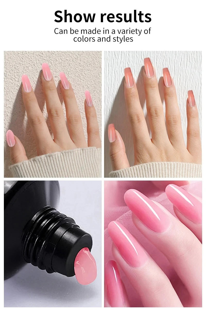 Nail Gel Polish Kit With LED Nail Lamp Semi-Permanent 27 Colors Soak Off Base&Top Coat Varnish Manicure Set For Nails Salon Kit